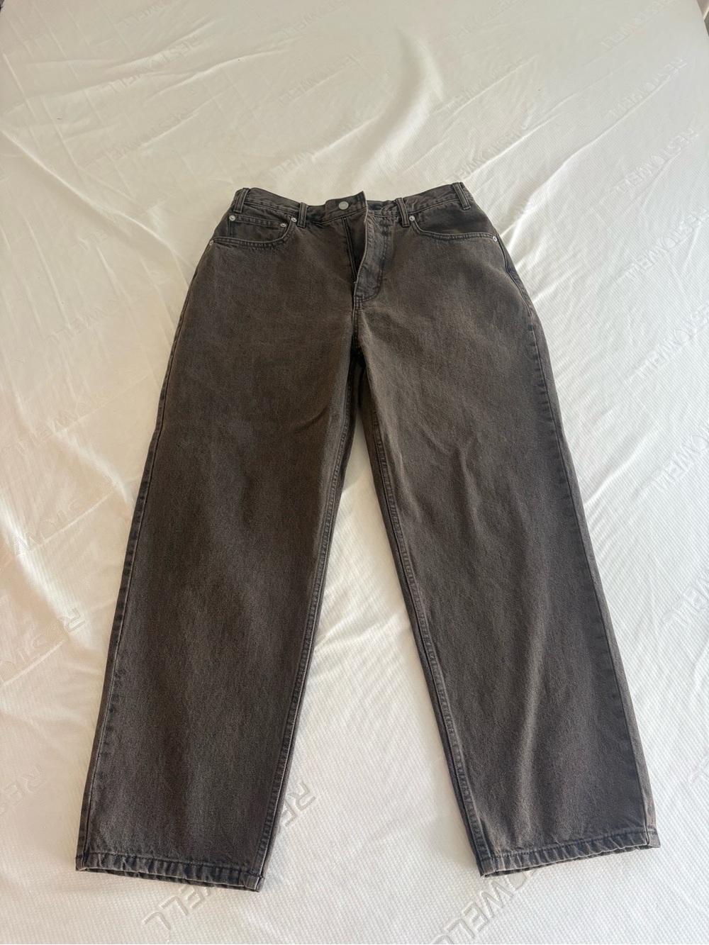 Relaxed Fit Men's Jeans — Charcoal Black